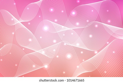 Light Pink vector layout with festival confetti. Blurred decorative design in anniversary style with confetti. The pattern can be used for birthday gifts, congratulations.