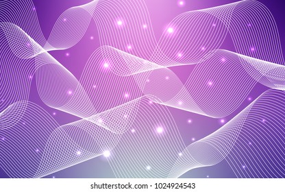 Light Pink vector layout with festival confetti. Confetti on blurred abstract background with colorful gradient. The template can be used as a background for postcards.