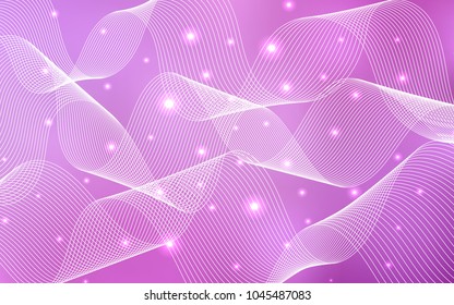 Light Pink vector layout with festival confetti. Blurred decorative design in anniversary style with confetti. The template can be used as a background for postcards.