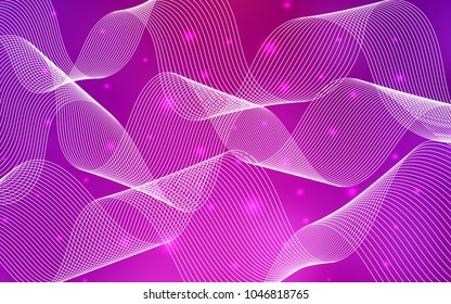 Light Pink vector layout with festival confetti. Confetti on blurred abstract background with colorful gradient. New design for ad, poster, banner of your Party.