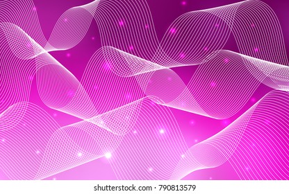Light Pink vector layout with festival confetti. Blurred decorative design in anniversary style with confetti. The pattern can be used for carnival, festival leaflets.