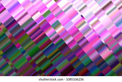 Light Pink vector layout with flat lines. Lines on blurred abstract background with gradient. The pattern can be used for busines ad, booklets, leaflets