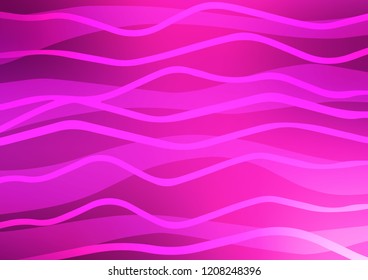 Light Pink vector layout with flat lines. Shining colored illustration with narrow lines. The pattern can be used for busines ad, booklets, leaflets