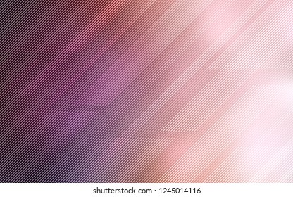 Light Pink vector layout with flat lines. Decorative shining illustration with lines on abstract template. Best design for your ad, poster, banner.