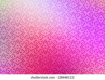 Light Pink vector layout with flat lines. Decorative shining illustration with lines on abstract template. Best design for your ad, poster, banner.