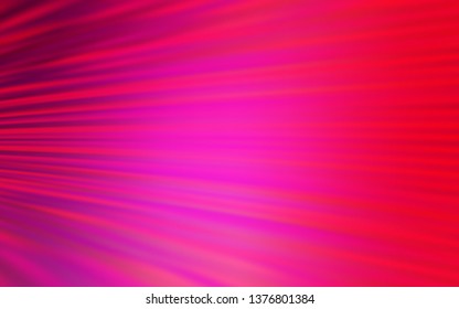 Light Pink vector layout with flat lines. Shining colored illustration with sharp stripes. Best design for your ad, poster, banner.