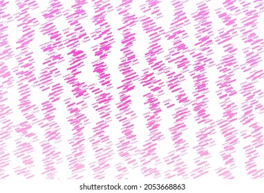 Light Pink vector layout with flat lines. Shining colored illustration with narrow lines. Smart design for your business advert.