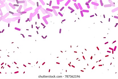 Light Pink vector layout with flat lines. Modern geometrical abstract illustration with staves. The pattern can be used for medical ad, booklets, leaflets