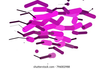 Light Pink vector layout with flat lines. Blurred decorative design in simple style with lines. The pattern can be used for websites.