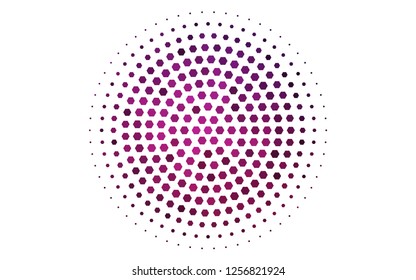 Light Pink vector layout with hexagonal shapes. Abstract illustration with colorful hexagons. Pattern can be used for landing pages.