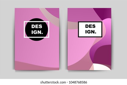 Light Pink vector layout for Leaflets. Web interface on abstract background with colorful gradient. Completely new template for your brand book.