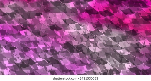 Light Pink vector layout with lines, triangles. Illustration with set of colorful triangles. Pattern for websites.