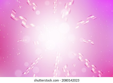 Light Pink vector layout in New Year style. A Smart Illustration with gradient Christmas elements. Pattern for school, grammar websites.