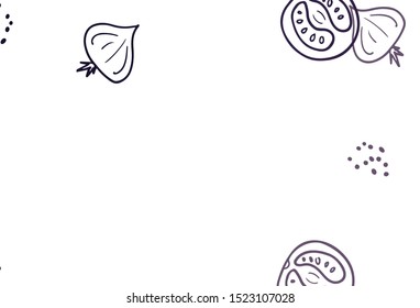Light Pink vector layout with restaurant food. Colorful decorative design of snacks in doodle style. Pattern for ad, booklets, leaflets of restaurants.