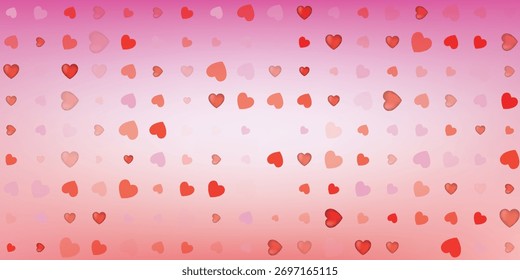Light Pink vector layout with sweet hearts. Illustration with hearts in love concept for valentine's day. Beautiful design for your business advert of anniversary.