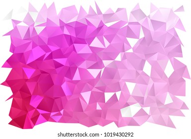 Light Pink vector low poly background. Geometric illustration in Origami style with gradient.  A completely new template for your business design.