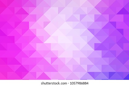 Light Pink vector low poly template. Brand-new colored illustration in blurry style with gradient. The textured pattern can be used for background.