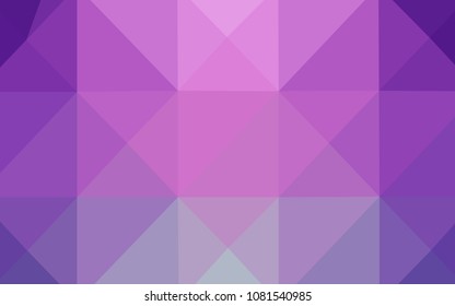 Light Pink vector low poly cover. Triangular geometric sample with gradient.  Brand-new design for your business.