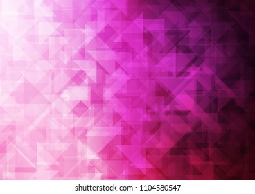 Light Pink vector low poly low poly. Brand new colored illustration in blurry style with gradient. A new texture for your design.