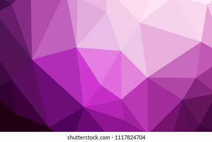 Light Pink vector low poly texture. Geometric illustration in Origami style with gradient.  Brand new design for your business.
