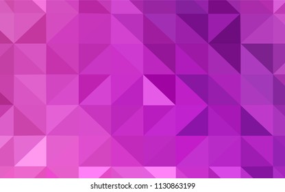 Light Pink vector low poly texture. A sample with polygonal shapes. Pattern for a brand book's backdrop.
