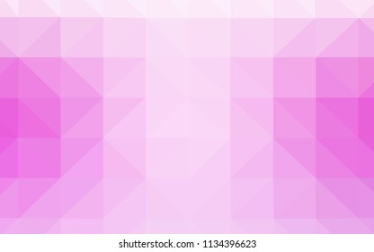 Light Pink vector low poly texture. A completely new color illustration in a polygonal style. A new texture for your web site.