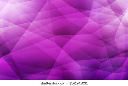 Light Pink vector low poly texture. Polygonal abstract illustration with gradient. Completely new template for your banner.