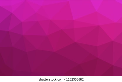 Light Pink vector low poly texture. A sample with polygonal shapes. Brand new design for your business.