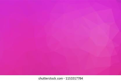 Light Pink vector low poly layout. Creative illustration in halftone style with gradient. Brand new style for your business design.