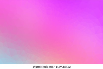Light Pink vector low poly cover. Colorful illustration in abstract style with gradient. A completely new template for your business design.