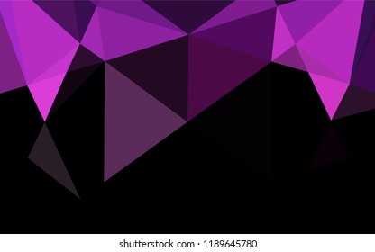 Light Pink vector low poly texture. Creative illustration in halftone style with gradient. A completely new design for your business.