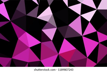Light Pink vector low poly texture. Creative geometric illustration in Origami style with gradient. The elegant pattern can be used as part of a brand book.
