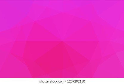 Light Pink vector low poly cover. Creative illustration in halftone style with gradient. The completely new template can be used for your brand book.