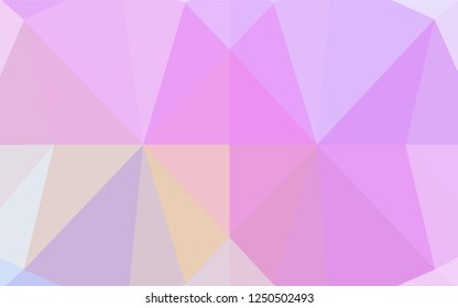 Light Pink vector low poly layout. A vague abstract illustration with gradient. The completely new template can be used for your brand book.