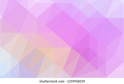 Light Pink vector low poly texture. Geometric illustration in Origami style with gradient. Elegant pattern for a brand book.