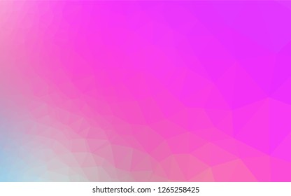 Light Pink vector low poly layout. Glitter abstract illustration with an elegant design. A completely new template for your business design.