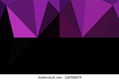 Light Pink vector low poly texture. Creative illustration in halftone style with gradient. The elegant pattern can be used as part of a brand book.