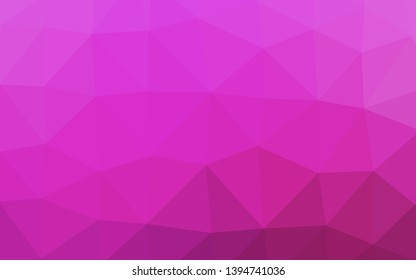 Light Pink vector low poly layout. Creative illustration in halftone style with gradient. New texture for your design.