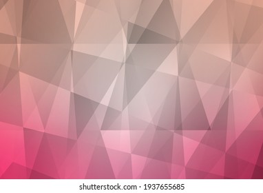 Light Pink vector low poly layout. Creative geometric illustration in Origami style with gradient. A new texture for your web site.