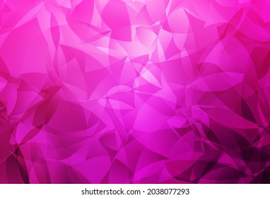 Light Pink vector low poly background. A sample with polygonal shapes. Textured pattern for your backgrounds.