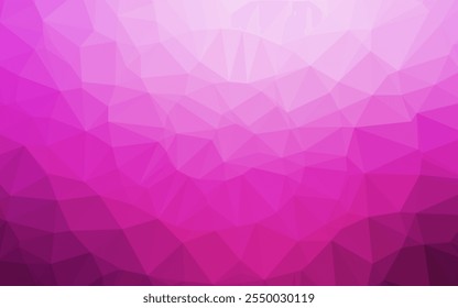 Diseño de Vector rosa claro de baja poli. Ilustración abstracta de brillo con un diseño elegante. Nueva textura para tu diseño.