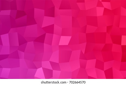 Light Pink vector low poly background. A sample with a polygonal design. Illustration in polygonal style with repeating squares
