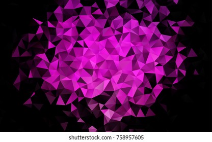 Light Pink vector low poly pattern. Colorful illustration in abstract style with gradient. The polygonal design can be used for your web site.