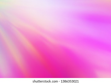 Light Pink vector modern bokeh pattern. Modern geometrical abstract illustration with gradient. A completely new template for your design.