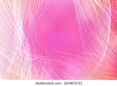 Interior moderno y elegante en el vector rosa claro. Ilustración abstracta moderna con degradado. Diseño borroso para su sitio web.