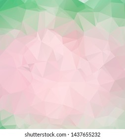 Light Pink vector modern geometric abstract background  , Multicolor, Rainbow vector triangle mosaic template