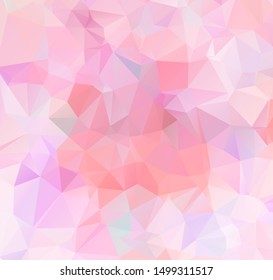 Light Pink vector modern geometric abstract background  , Multicolor, Rainbow vector triangle mosaic template