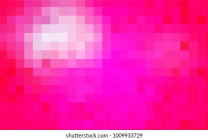 Light Pink vector modern geometrical background. Abstract template. Geometric pattern in square style with gradient.