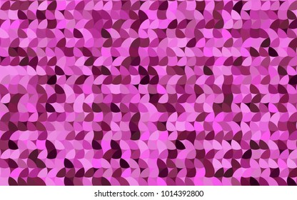 Light Pink vector modern geometrical circle abstract background. Dotted texture template. Geometric pattern in halftone style with gradient. 
