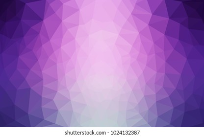 Light Pink vector modern geometrical abstract background. Texture, new background. Geometric background in Origami style with gradient. 